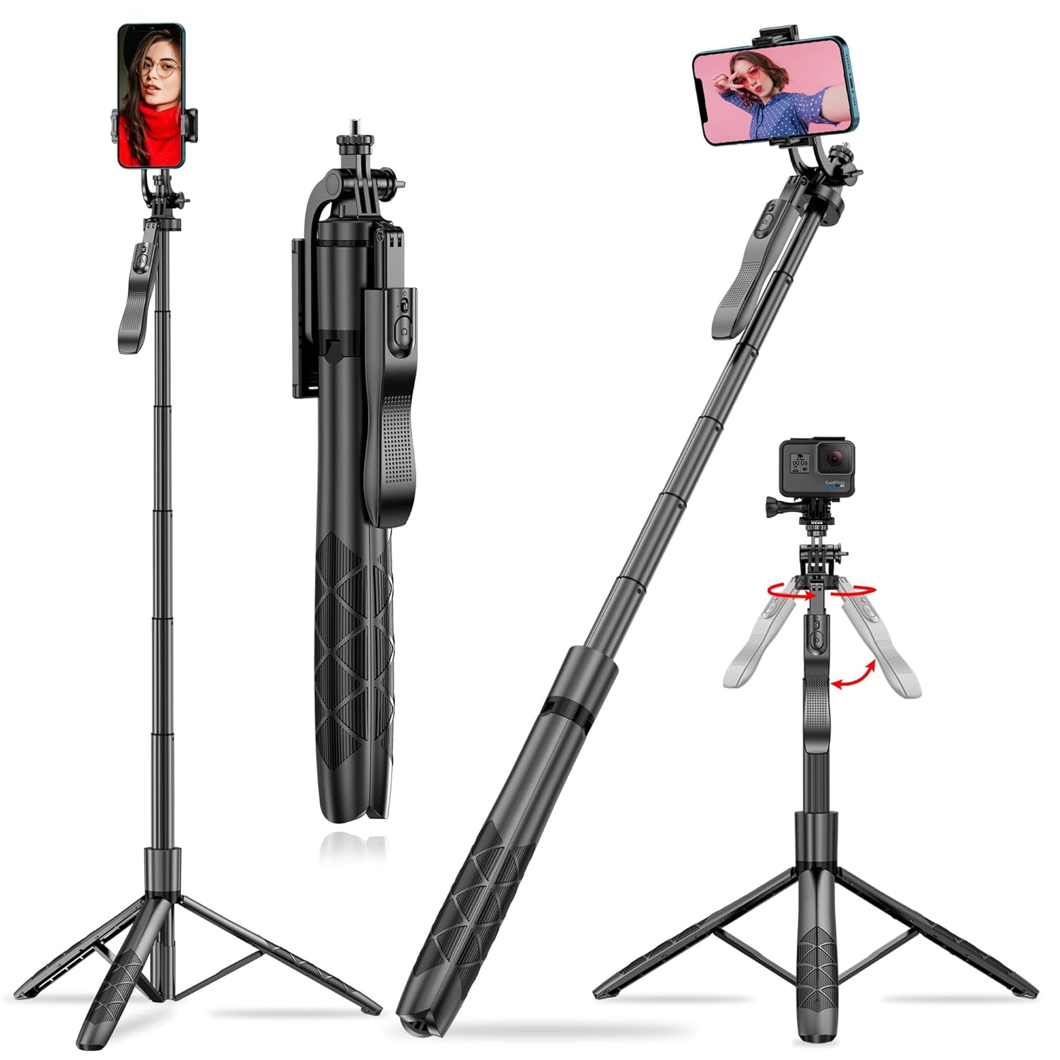 L16 selfie stick with Tripod Stand, ABS+Aluminium alloy